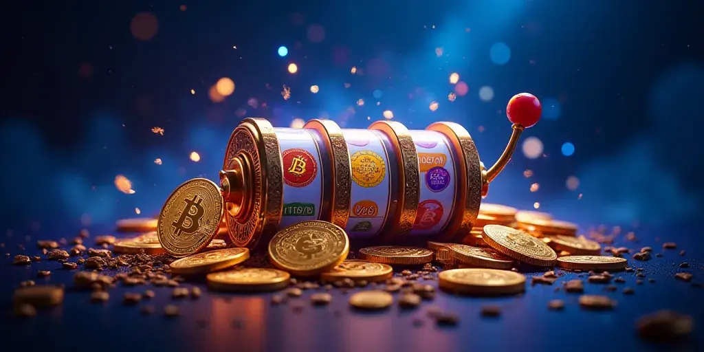 Cryptic Coins pokie artwork at Stake Casino