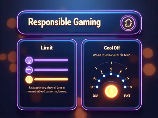 Responsible gaming controls and cool-off tools concept