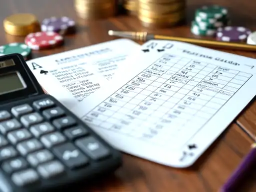 Wagering requirements worksheet and bankroll formula notes